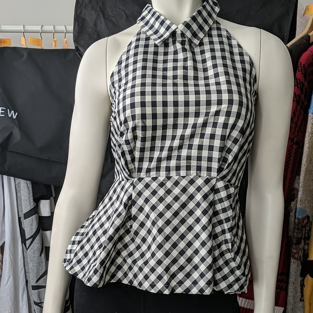 5/$100 Checkered Halter Blouse